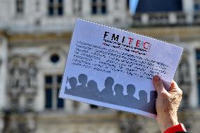 Entertainment workers demonstrate - Paris