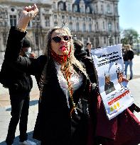 Entertainment workers demonstrate - Paris