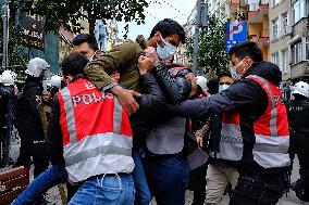 Violent police response to Bogazici University protest - Istanbul