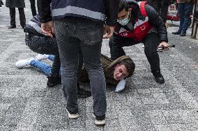 Violent police response to Bogazici University protest - Istanbul