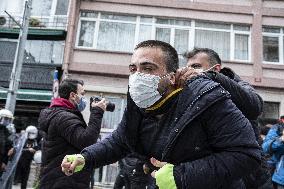 Violent police response to Bogazici University protest - Istanbul