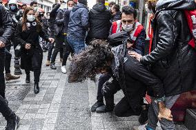 Violent police response to Bogazici University protest - Istanbul