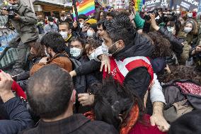 Violent police response to Bogazici University protest - Istanbul