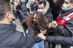 Violent police response to Bogazici University protest - Istanbul