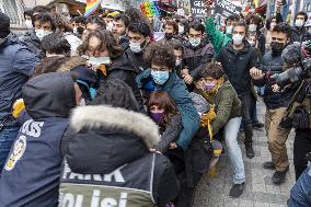 Violent police response to Bogazici University protest - Istanbul