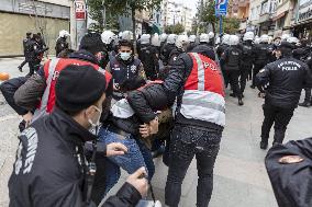 Violent police response to Bogazici University protest - Istanbul