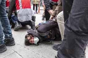 Violent police response to Bogazici University protest - Istanbul