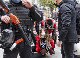 Violent police response to Bogazici University protest - Istanbul