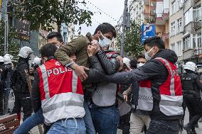 Police terror at Bogazici students protest - Istanbul