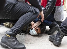 Police terror at Bogazici students protest - Istanbul