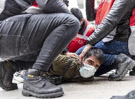 Police terror at Bogazici students protest - Istanbul