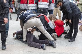 Police terror at Bogazici students protest - Istanbul