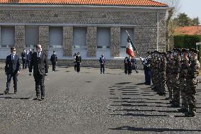 Jean Castex and Gerald Darmanin visit Training Center for CNEFG - Saint-Astier