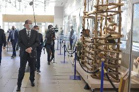 Jean Castex and Gerald Darmanin visit Training Center for CNEFG - Saint-Astier