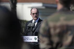 Jean Castex and Gerald Darmanin visit Training Center for CNEFG - Saint-Astier