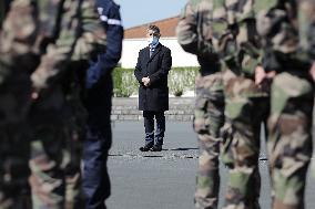 Jean Castex and Gerald Darmanin visit Training Center for CNEFG - Saint-Astier