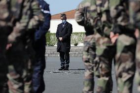 Jean Castex and Gerald Darmanin visit Training Center for CNEFG - Saint-Astier