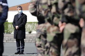 Jean Castex and Gerald Darmanin visit Training Center for CNEFG - Saint-Astier