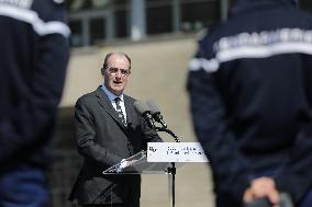 Jean Castex and Gerald Darmanin visit Training Center for CNEFG - Saint-Astier