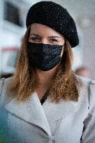 Marlene Schiappa visits the Secours Catholique - Paris