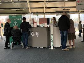 Elderly Vaccination Center in Milan