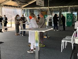 Elderly Vaccination Center in Milan