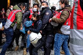 Violent police response to Bogazici University protest - Istanbul