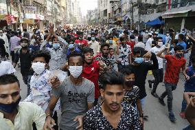 Protest against lockdown - Dhaka
