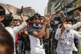 Protest against lockdown - Dhaka