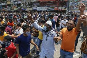 Protest against lockdown - Dhaka