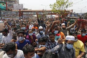 Protest against lockdown - Dhaka