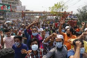 Protest against lockdown - Dhaka