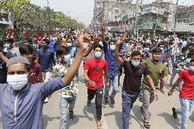 Protest against lockdown - Dhaka