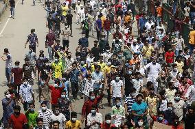 Protest against lockdown - Dhaka