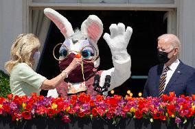 US President Joe Biden delivers remarks regarding Easter