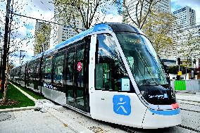 Testing Of New Line 9 Of The Tramway - Paris