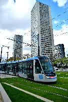 Testing Of New Line 9 Of The Tramway - Paris