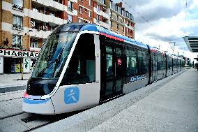 Testing Of New Line 9 Of The Tramway - Paris