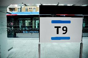 Testing Of New Line 9 Of The Tramway - Paris