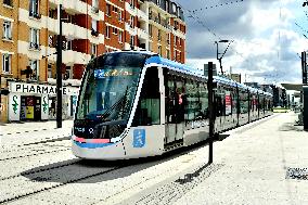 Testing Of New Line 9 Of The Tramway - Paris