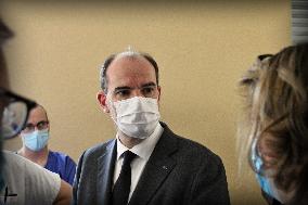 Jean Castex visits Edouard Herriot Hospital - Lyon