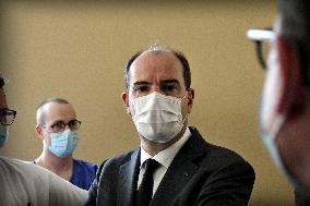 Jean Castex visits Edouard Herriot Hospital - Lyon