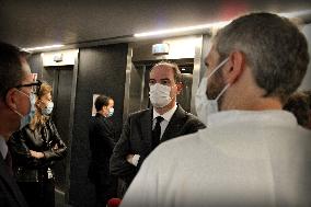 Jean Castex visits Edouard Herriot Hospital - Lyon