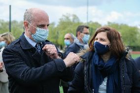 Jean-Michel Blanquer and Roxana Maracineanu visit Toulouse