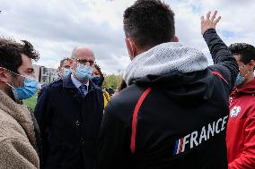 Jean-Michel Blanquer and Roxana Maracineanu visit Toulouse