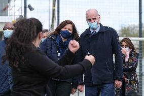 Jean-Michel Blanquer and Roxana Maracineanu visit Toulouse