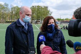 Jean-Michel Blanquer and Roxana Maracineanu visit Toulouse