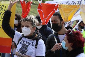 Restaurateurs protest in Rome