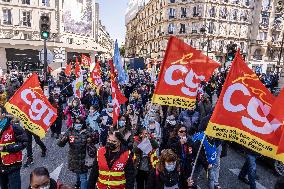 Functionaries Protest in Paris