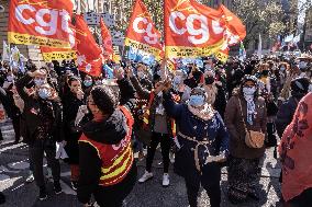 Functionaries Protest in Paris